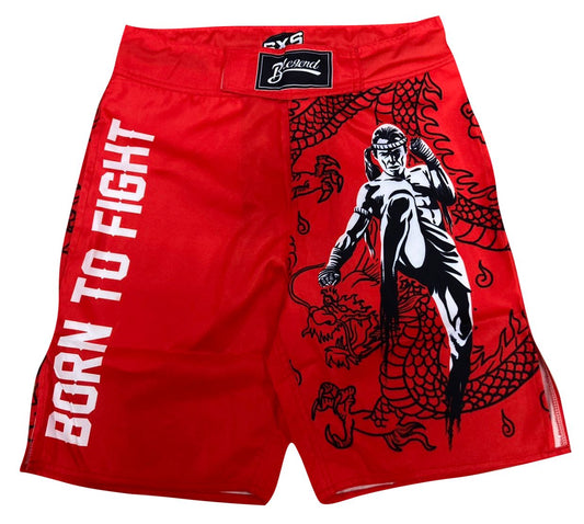 Blegend MMA Shorts Red Passion