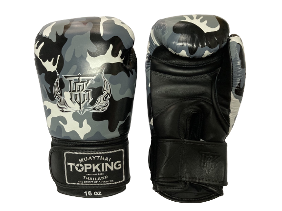 Top King Boxing Gloves "Camouflage" TKBGEM-03 grey