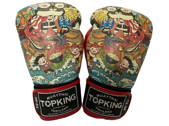 Top King Boxing Gloves TKBGCT CN BLACK RED