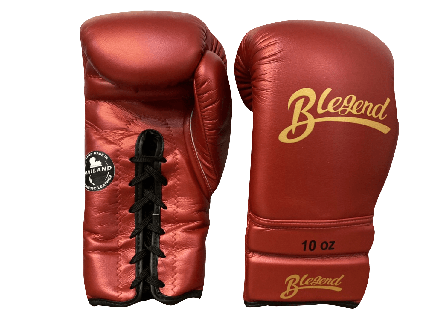 Blegend Boxing Gloves BGLLP Lace Up Red Shiny