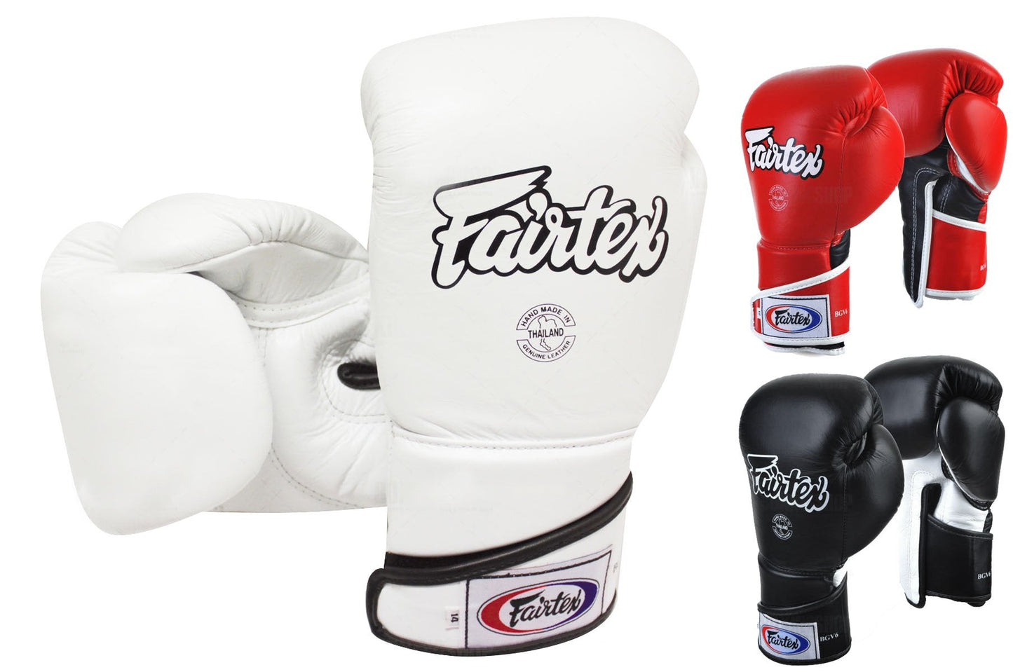 Fairtex Boxing Gloves BGV6 WHITE Fairtex