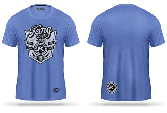 King Pro Boxing T-shirt Shield LG Blue