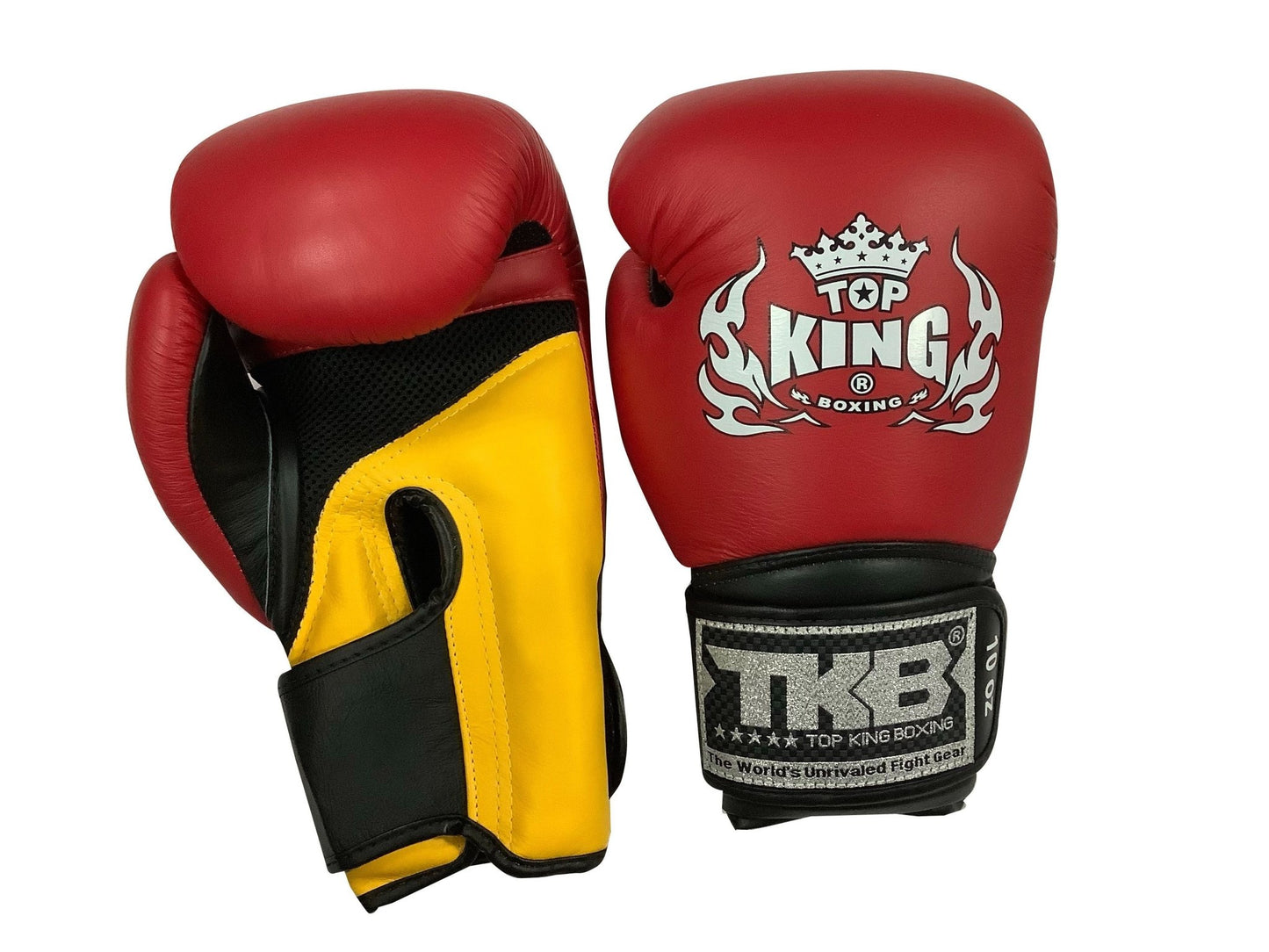 Top King Boxing Gloves "Super" AIR TKBGSA RED BLACK YELLOW