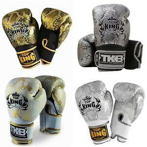 Top King Boxing Gloves TKBGSS02 NO AIR BLACK SILVER - SUPER EXPORT SHOP