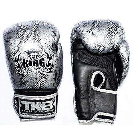 Top King Boxing Gloves TKBGSS02 NO AIR BLACK SILVER