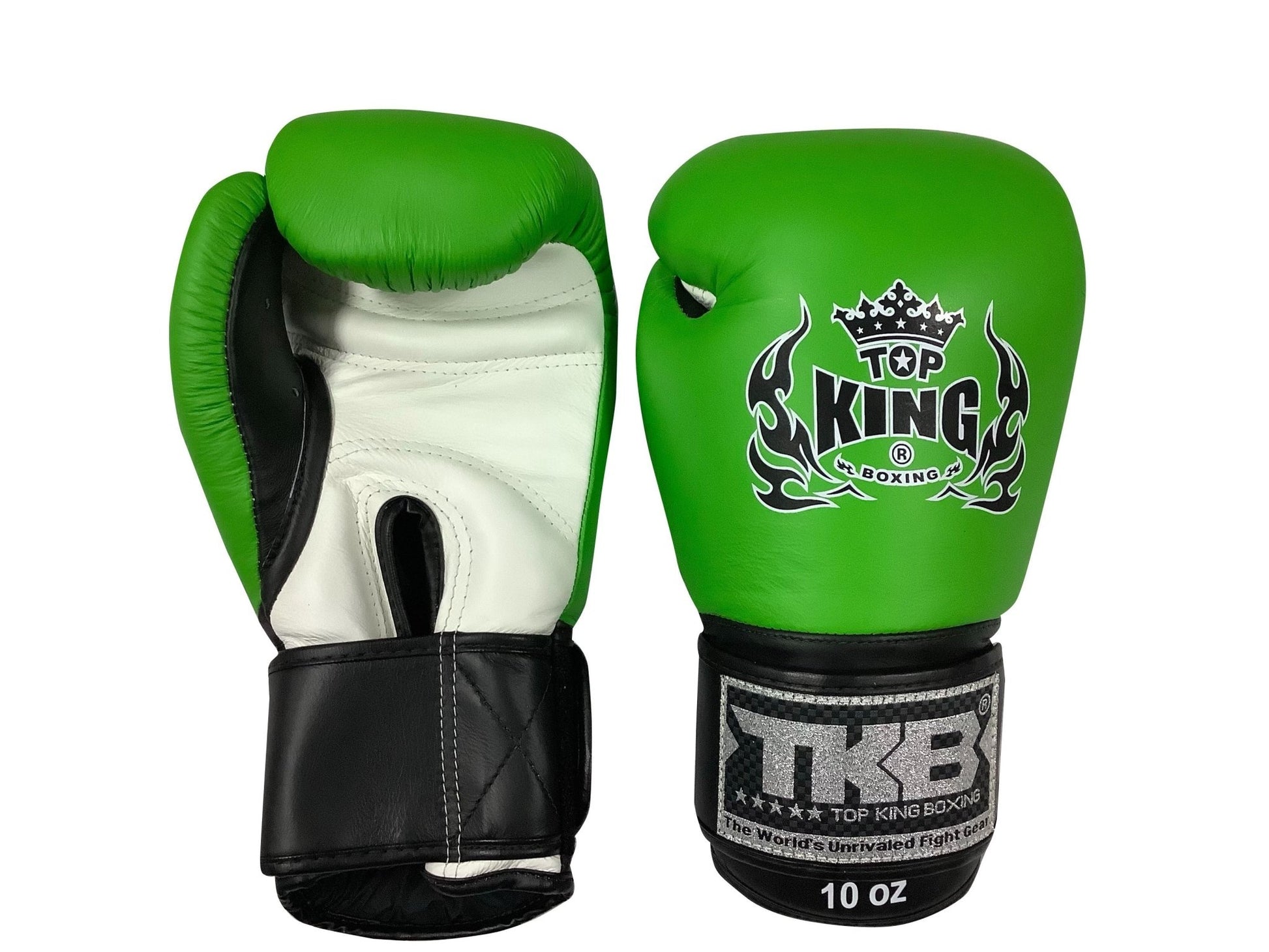 Top King Boxing Gloves "Ultimate" TKBGUV Green White Black