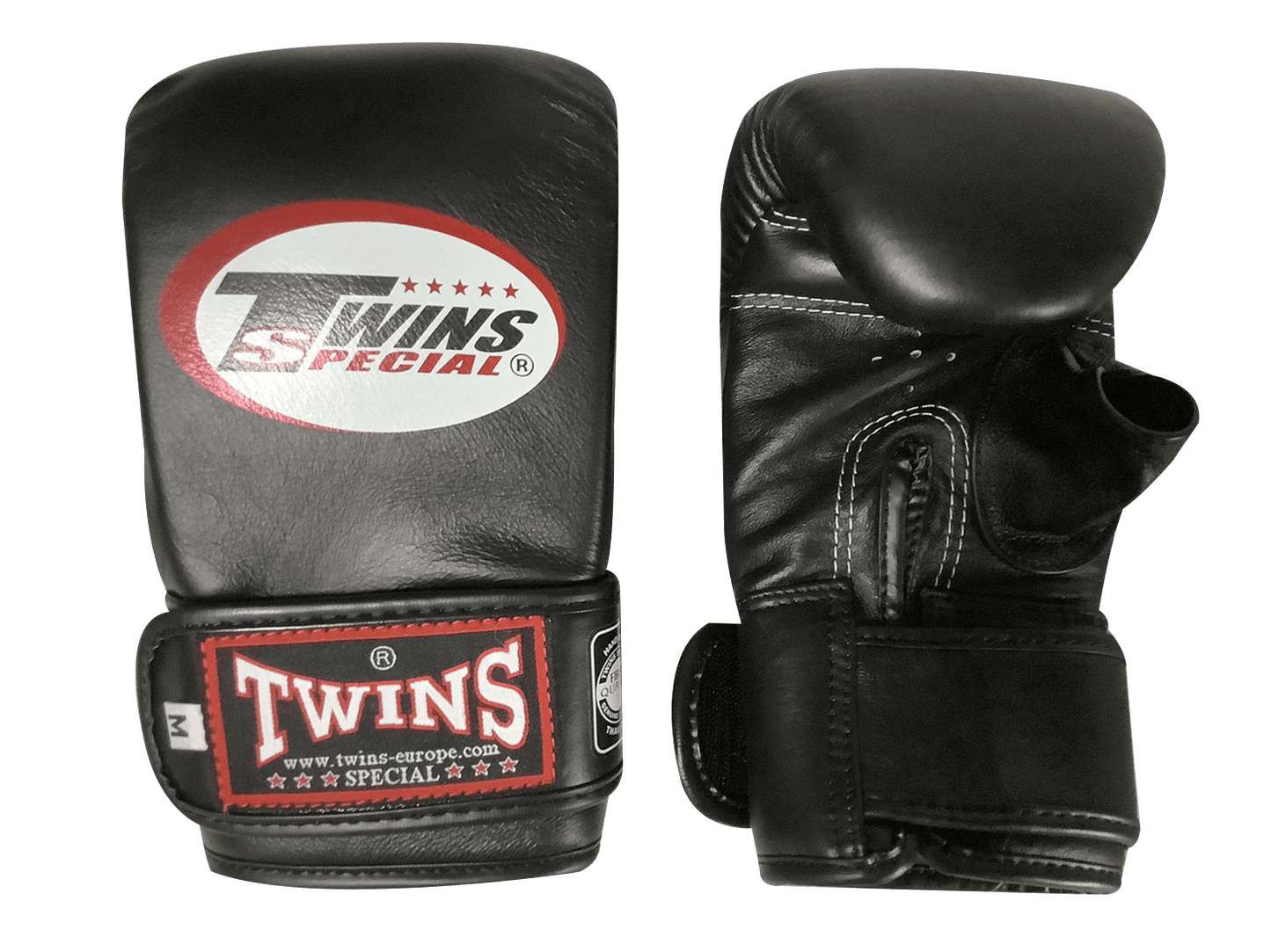 Twins Special Boxing Bag Gloves TBGL4H Black Open Thumb - SUPER EXPORT SHOP