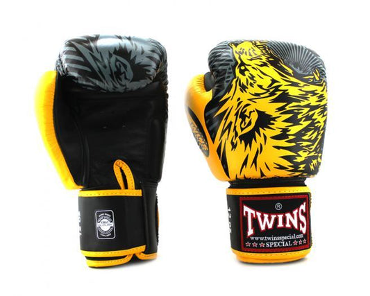 Twins Special BOXING GLOVES FBGVL3-50 YELLOW/BLACK